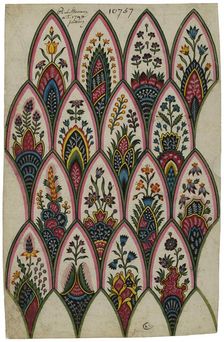 Projet de motifs d'indiennes, 1793. Creator: Lemeunnié, Louis-Philippe (1778-?)