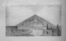 Project to the architectural contest for the Palace of the Soviets. Artist: Golts, Georgy Pavlovich (1893-1946)