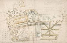 Project to redesign the garden for Mr. Brunet and Pidou at Brunoy, 1687. Creator: Andre Le Notre