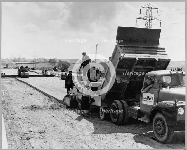 Project A of the London to Yorkshire Motorway (M1), 23/06/1958. Creator: John Laing plc.