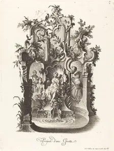 Project d'une Grotte (Plan for a Grotto), c. 1755/1760. Creator: Johann Esaias Nilson