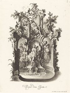 Project d'une Grotte (Plan for a Grotto), c. 1755/1760. Creator: Johann Esaias Nilson