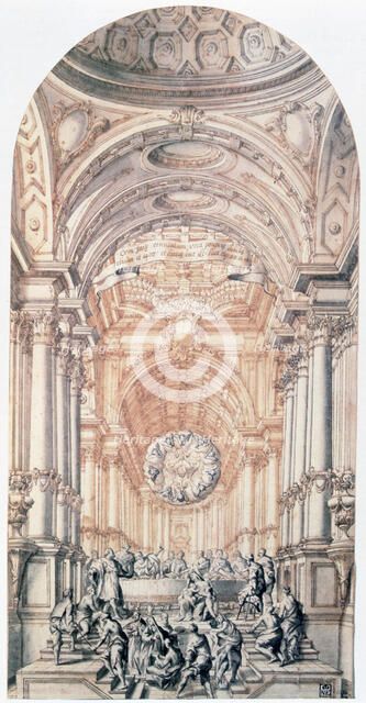 'Project design for the Gospel City', c1716-1756. Artist: Giuseppe Galli Bibiena