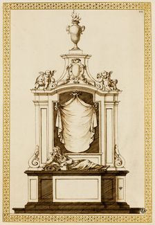 Project for a Monument, c. 1695. Creator: Edward Pearce