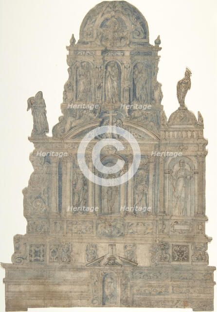 Project for a Monumental Tomb, 16th century. Creator: Anon.