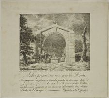 Project for a Shelter Along a Highway, June 1817. Creator: Jean-Antoine Alavoine