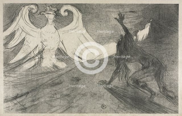 Project for Frontispiece to: Au pied du Sinaï, 1898. Creator: Henri de Toulouse-Lautrec (French, 1864-1901).