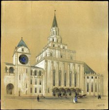 Project for the Kazan Railway Station in Moscow, 1912. Creator: Schtschussew, Alexei Wiktorowitsch (1894-1949)