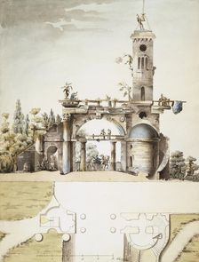 Project for the Ruins Pavilion in the Park at Tsarskoye Selo