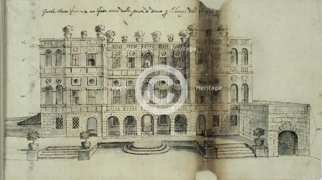 Project for the Villa del Vascello, 1663. Creator: Bricci, Plautilla (1616-1705).