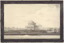 Project of the Cathedral of Christ the Saviour in Moscow, c 1815. Creator: Vitberg, Alexander Lavrentievich (1787-1855)