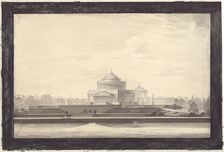 Project of the Cathedral of Christ the Saviour in Moscow, c 1815. Creator: Vitberg, Alexander Lavrentievich (1787-1855)