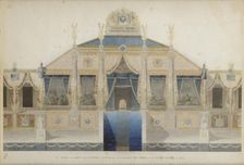 Project of the Great Tribune and the Throne for the Feast of the Distribution of Eagles , 1807