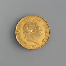 Proof half sovereign of George III, 1817. Creator: Benedetto Pistrucci