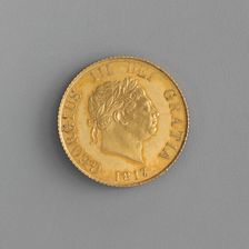 Proof half sovereign of George III, 1817. Creator: Benedetto Pistrucci