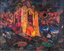 Prologue. Stage design for the opera Prince Igor by A. Borodin, 1934. Creator: Fyodor Fyodorovsky
