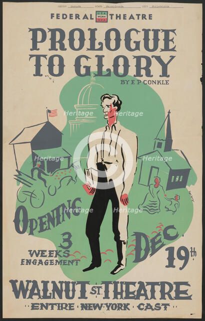 Prologue to Glory, Philadelphia, 1939. Creator: Unknown.