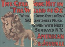 Promotional poster for the stage production The Wizard of Oz ["The Greatest Song..., c1903. Creator: Unknown
