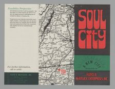 Promotional pamphlet for Soul City, 1971. Creator: Unknown