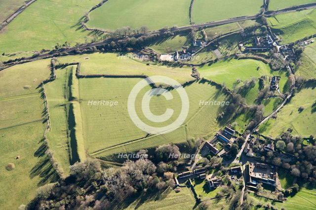 Promontory fort on Barrow Hill, Somerset, 2019. Creator: Damian Grady.