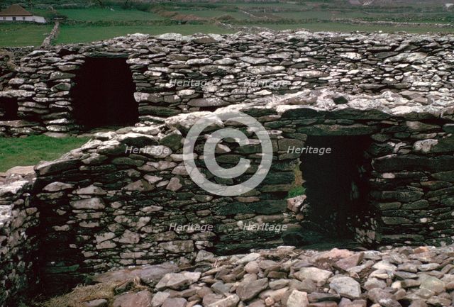 Promontary fort on the Dingle peninsula, 6th century BC. Artist: Unknown