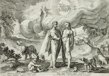 Prometheus Forms Man and Animates Him with Fire from Heaven, published 1589. Creator: Hendrik Goltzius