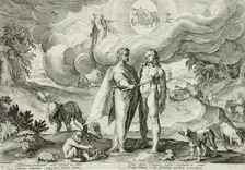 Prometheus Forms Man and Animates Him with Fire from Heaven, published 1589. Creator: Hendrik Goltzius