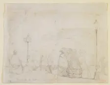 Promenade à Baden, 1858. Creator: James Abbott McNeill Whistler
