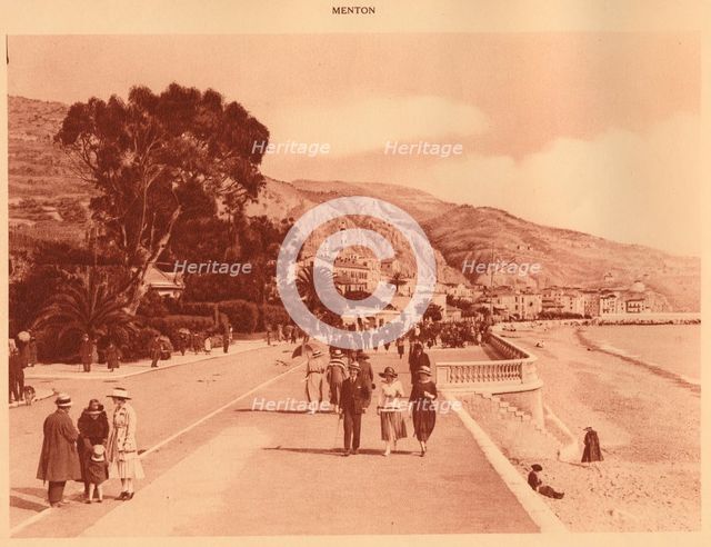 'Promenade du Midi, Menton', 1930. Creator: Unknown.