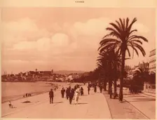 Promenade de la Croisette and Mont Chevalier, Cannes 1930. Creator: Unknown