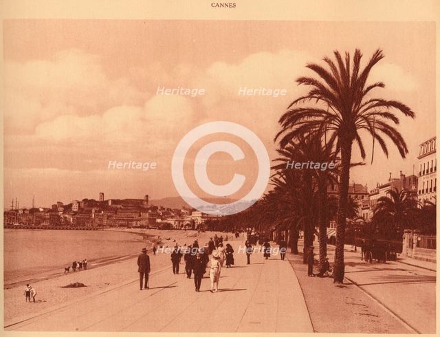 'Promenade de la Croisette and Mont Chevalier, Cannes', 1930. Creator: Unknown.