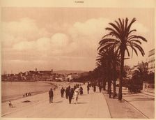 Promenade de la Croisette and Mont Chevalier, Cannes 1930. Creator: Unknown