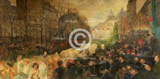 Promenade de la vache enragée, ca 1897. Creator: Abel-Truchet, Louis (1857-1918).