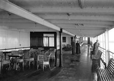 Promenade deck on SS Insulinde 1914. Creator: Kirk & Sons of Cowes