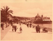 Promenade des Anglais and the Jetty Palace, Nice 1930. Creator: Unknown