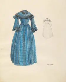 Promenade Dress, c. 1937. Creator: Lucien Verbeke