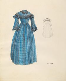 Promenade Dress, c. 1937. Creator: Lucien Verbeke