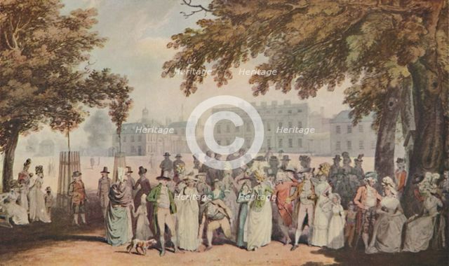 'Promenade in St. James's Park, 1790', 1920. Artist: E Daves.