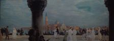 Promenade in Venice, 1907-1908. Artist: Kustodiev, Boris Michaylovich (1878-1927)