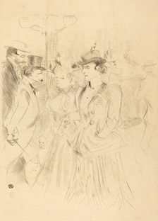 Promenade (Promenoir), 1899. Creator: Henri de Toulouse-Lautrec