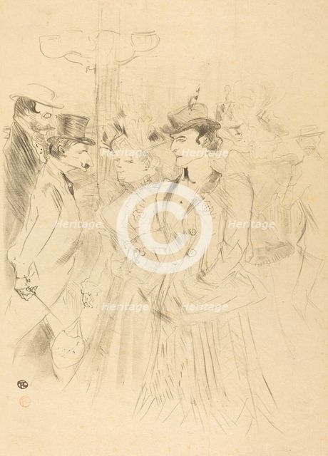Promenade (Promenoir), 1899. Creator: Henri de Toulouse-Lautrec.