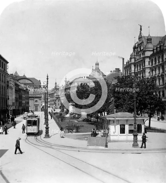 Promenadeplatz in Munich, Germany, c1900s.Artist: Wurthle & Sons