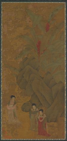 Promenading Ladies, Probably Yuan dynasty, (14th century ?). Creator: Unknown