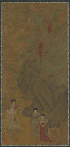 Promenading Ladies, Probably Yuan dynasty, (14th century ?). Creator: Unknown