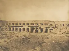Promenoir de Thoutmès III - Dernières galeries du Palais de Karnac (Thèbes), 1849-50. Creator: Maxime du Camp