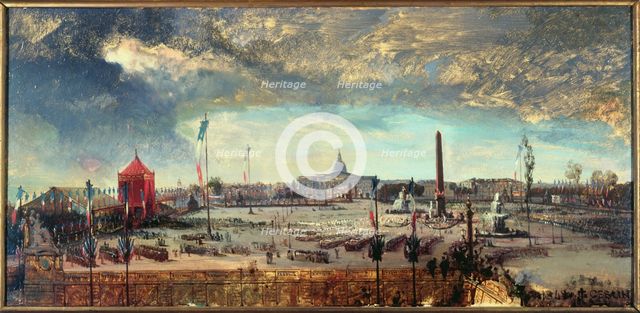 Promulgation of the Constitution, Place de la Concorde, November 12, 1848. Creator: Jean-Charles Geslin.