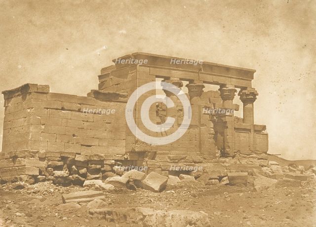 Pronaos du Temple de Déboude (Parembole), April 10, 1850. Creator: Maxime du Camp.