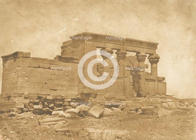 Pronaos du Temple de Déboude (Parembole), April 10, 1850. Creator: Maxime du Camp.