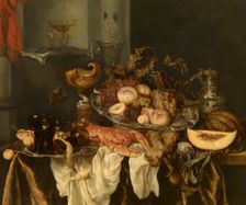 Pronk Still Life with a Lobster. Creator: Beijeren, Abraham Hendricksz, van (1620/21-1690)