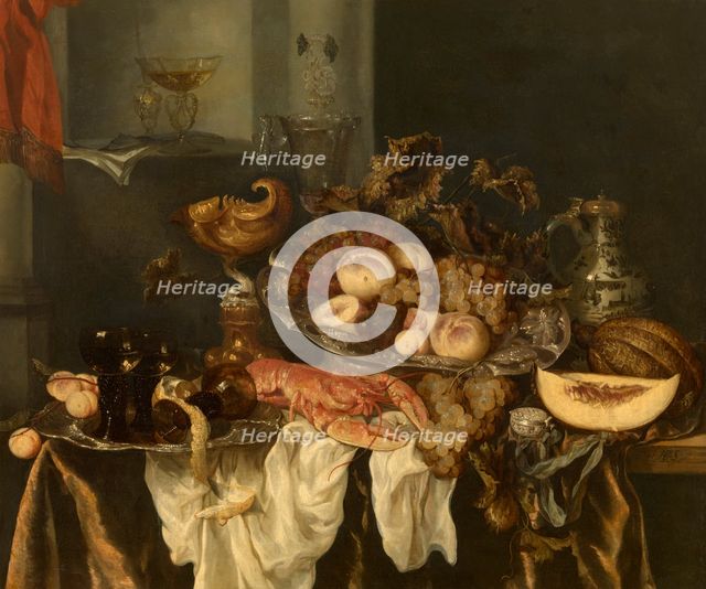 Pronk Still Life with a Lobster. Creator: Beijeren, Abraham Hendricksz, van (1620/21-1690).